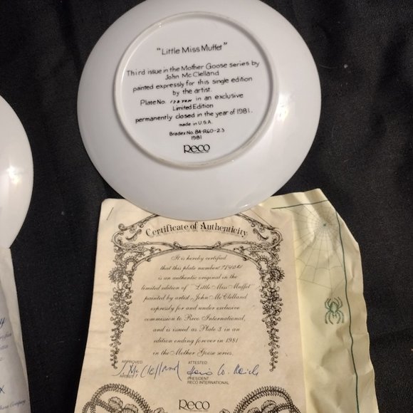 Lot of 5 Collectibole Art Plates w/ Cert of Authenticity - Picture 2 of 9